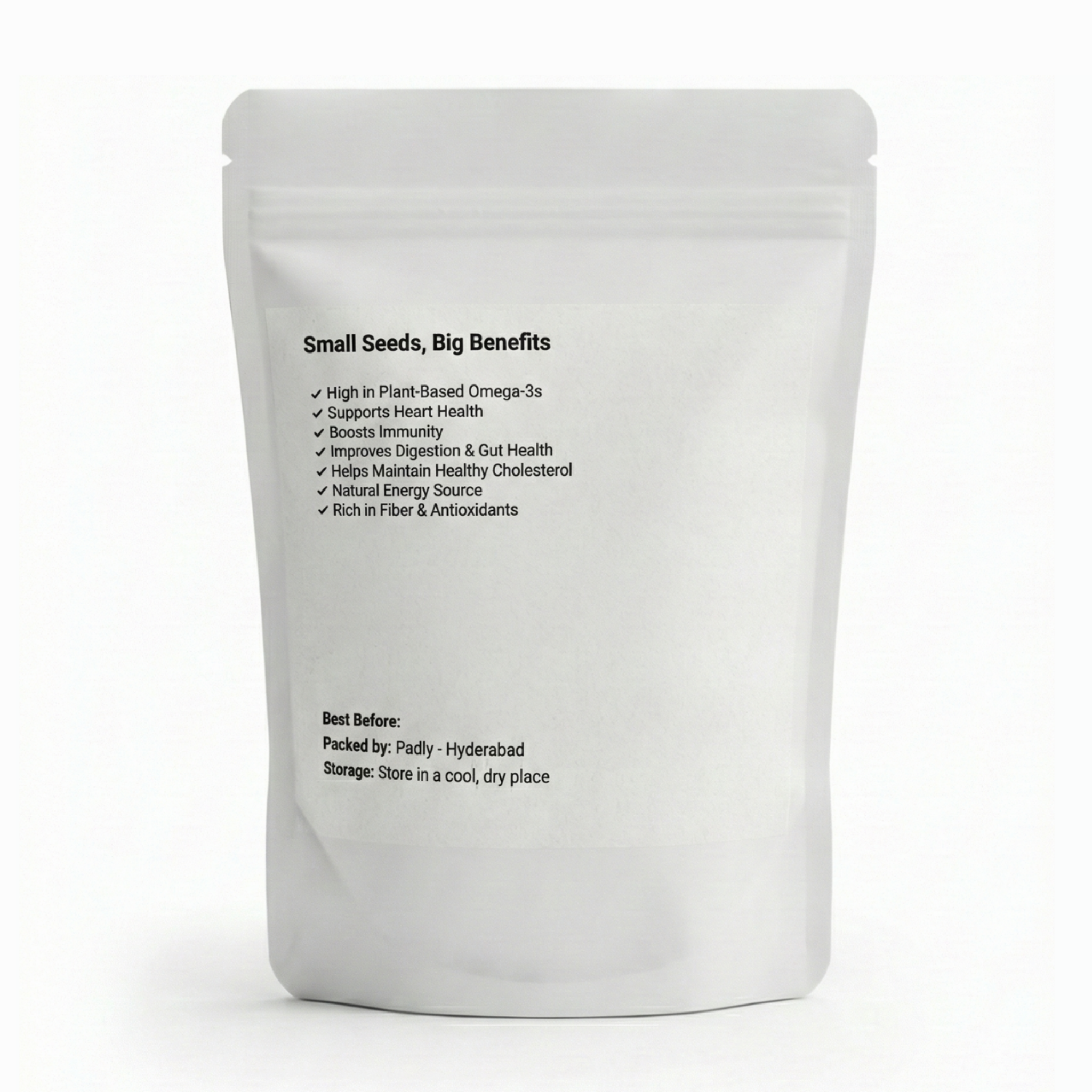 Flax Seeds 100g Pouch - alternate view